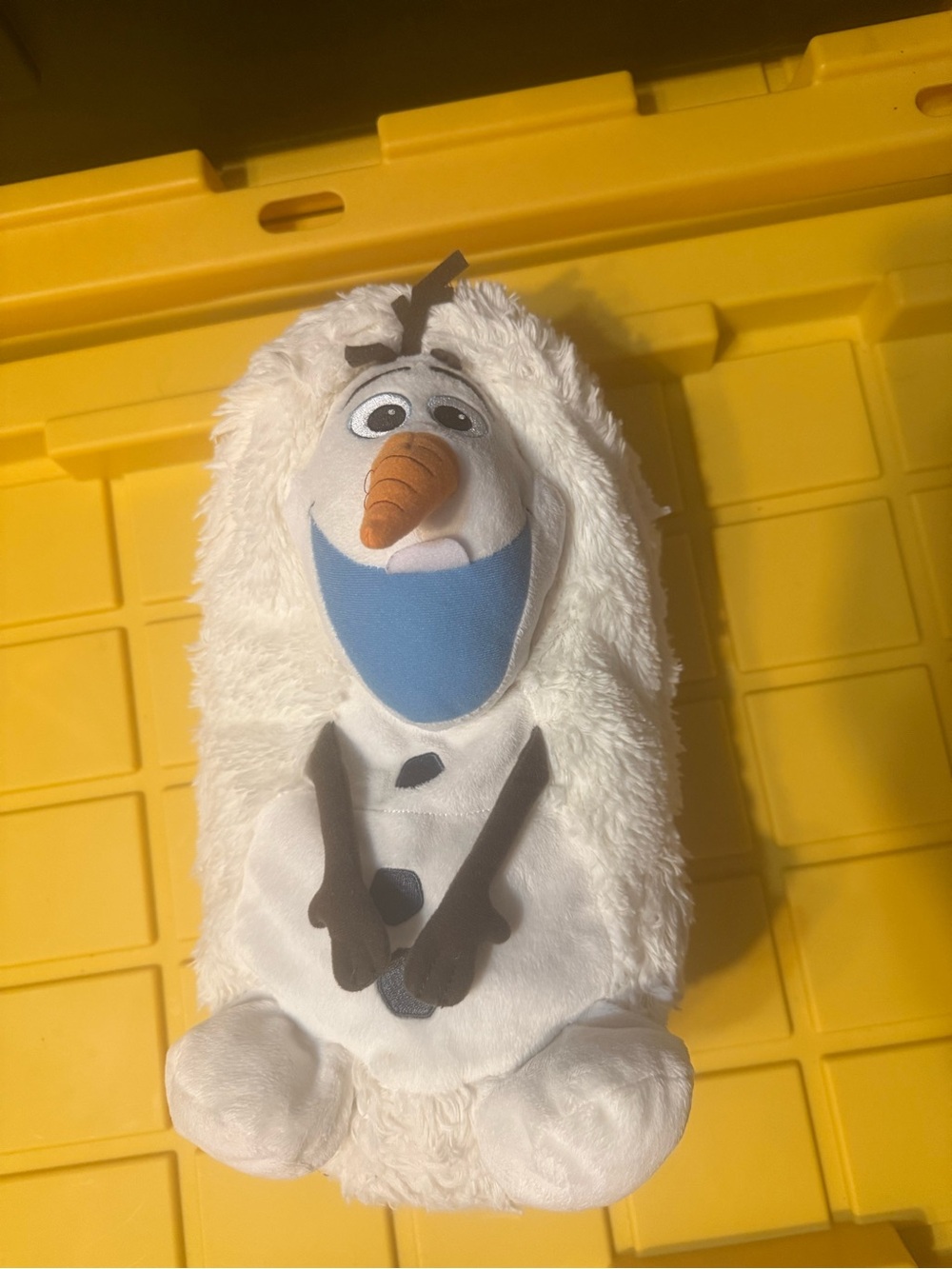 Plush Olaf  in White with Blue Mouth